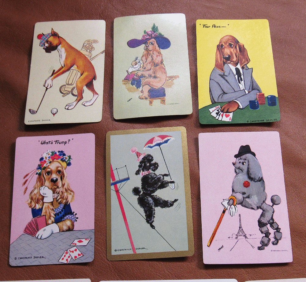 11 Vintage Misc Dog Swap Cards