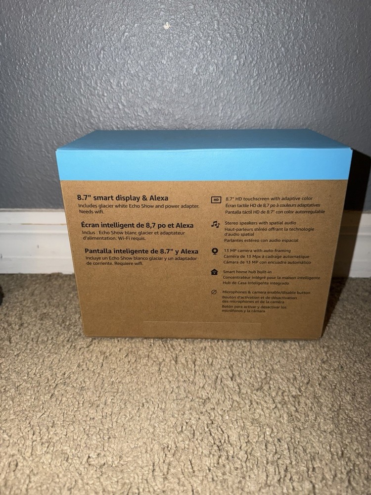 NEW Amazon Echo Show 8 - Alexa, Spatial Audio - Glacier - LATEST MODEL