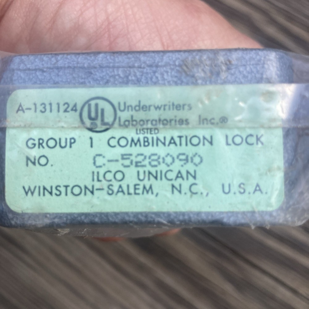 Ilco 4 Wheel Combination Lock Body Only