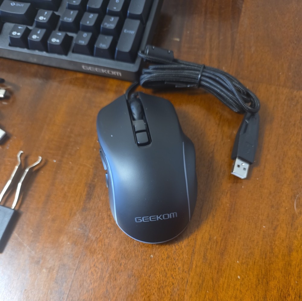 Gaming Keyboard And Mouse LED Light Backlit Mechanical Feel For Computer Desktop