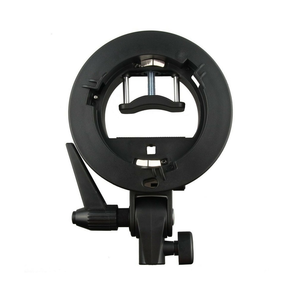 S-Type Bracket Bowens Horizontal Flash Head Mount Holder for Reflector Umbrellas