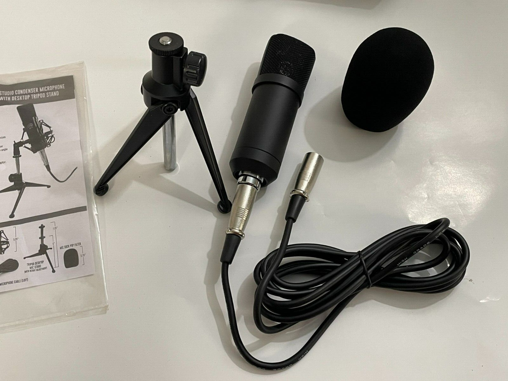 Axcess Ables MX-100 Studio Condenser Microphone Black