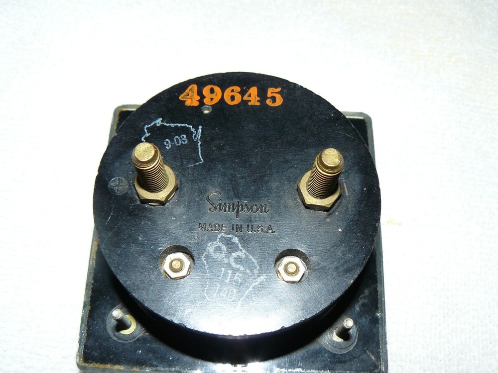 DC Microamperes Motorola/Simpson working ! Large face! No faults!