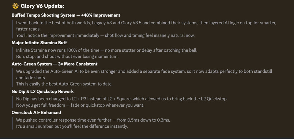 Glory V6 NBA 2K26 Cronus Zen Script ✅ (BEST PRICE FOR NEW GLORY SCRIPT)