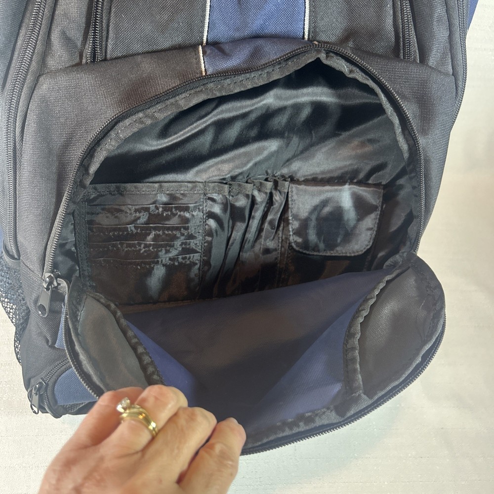 Schutt Large Travel Team Baseball Softball Bat Pack Blue & Black Backpack