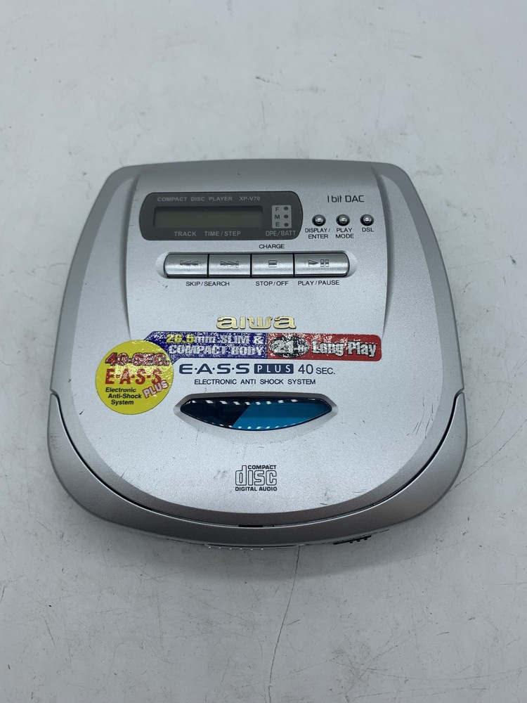 AIWA EASS Plus 40 Second XP-V70 Portable Compact Disc Player ~ FREE SHIPPING