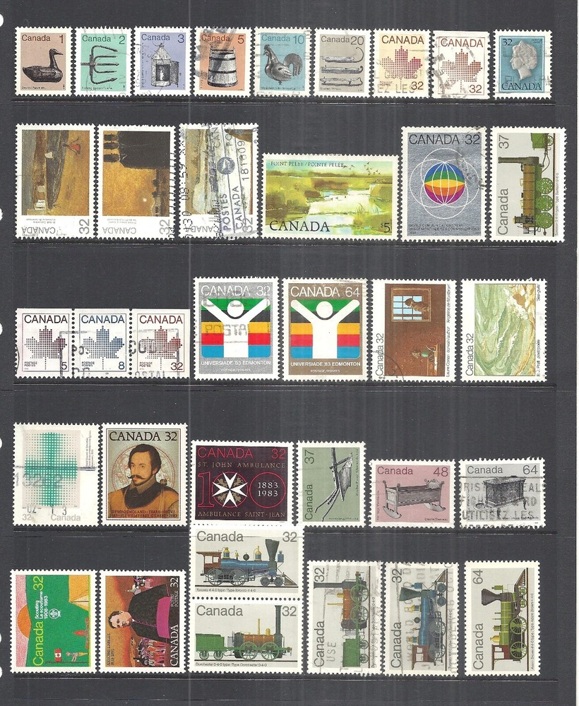 CANADA    VARIOUS MINT HINGED & USED ISSUES     1982 - 1984