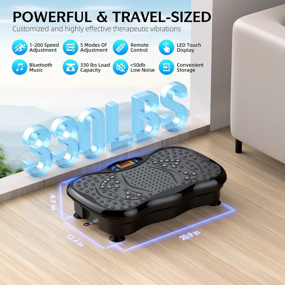 Vibration Plate Exercise Machine, Lymphatic Drainage Machine for Weight Loss,...