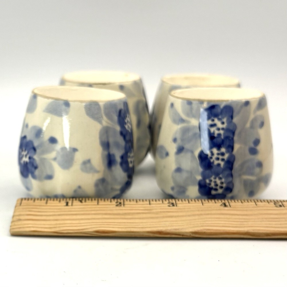 Ceramic Door Knobs Drawer Pulls Blue White Floral