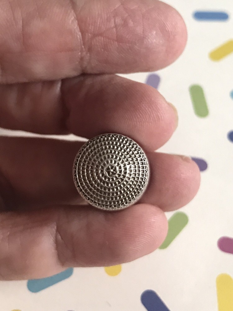 Vintage Sterling Silver Thimble Size 10 Simon Hallmark “S”