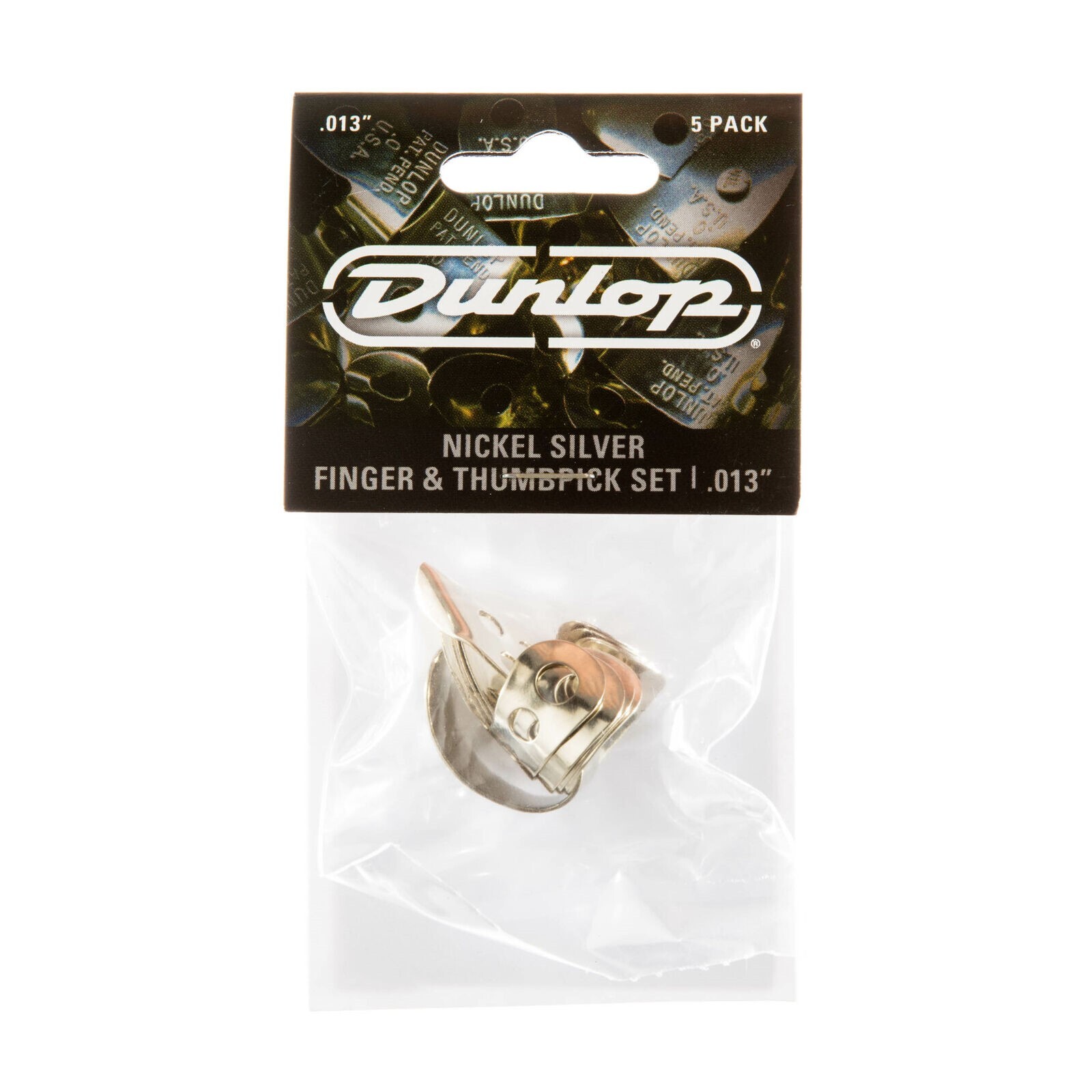 Dunlop Metal Nickel Silver 4 Finger Picks and thumb pick .013 inch