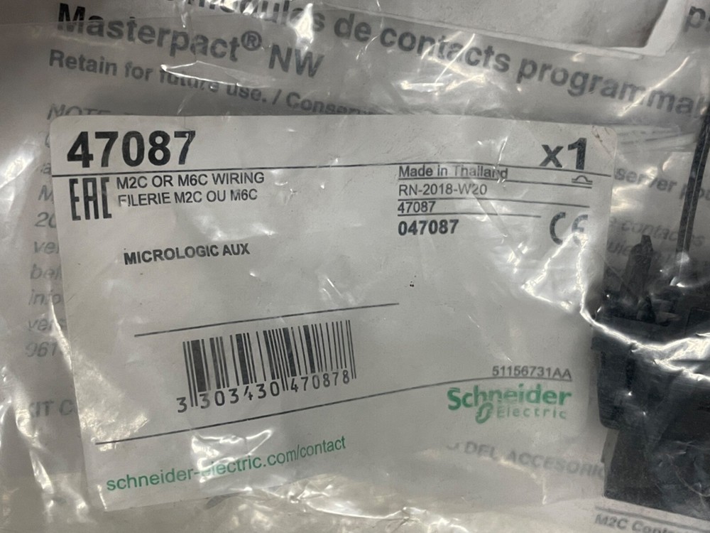 Square D S48382 Programmable Modules for Masterpact NW Circuit Breakers 47086