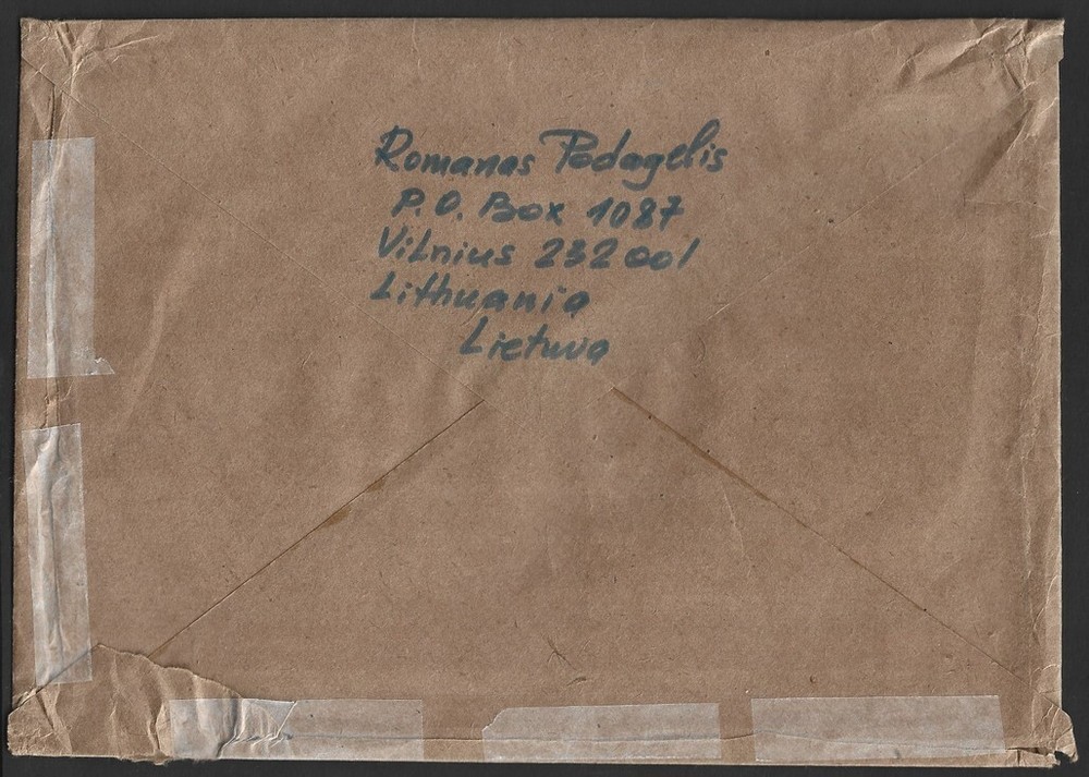 Lithuania 1992-93 covers to US (12)