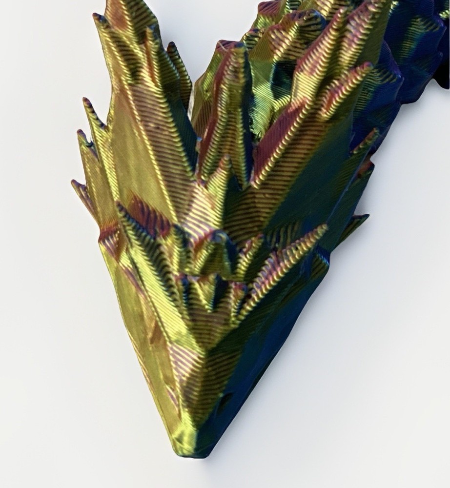 3d printed Articulated Rainbow Dragon