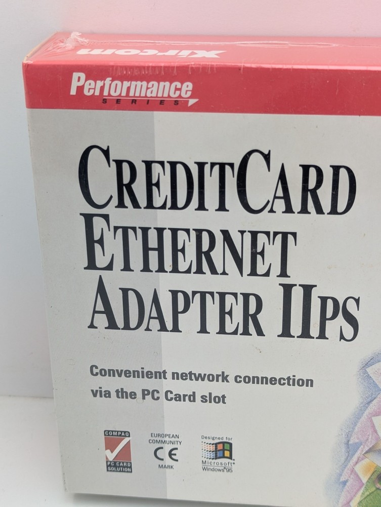 Sealed NOS Xircom Credit Card Ethernet Adapter IIPS Vtg Computing