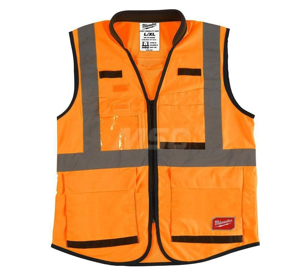 2X-Large /3X-Large Orange Class 2 High Visibility Performance Safety Vest (CSA)
