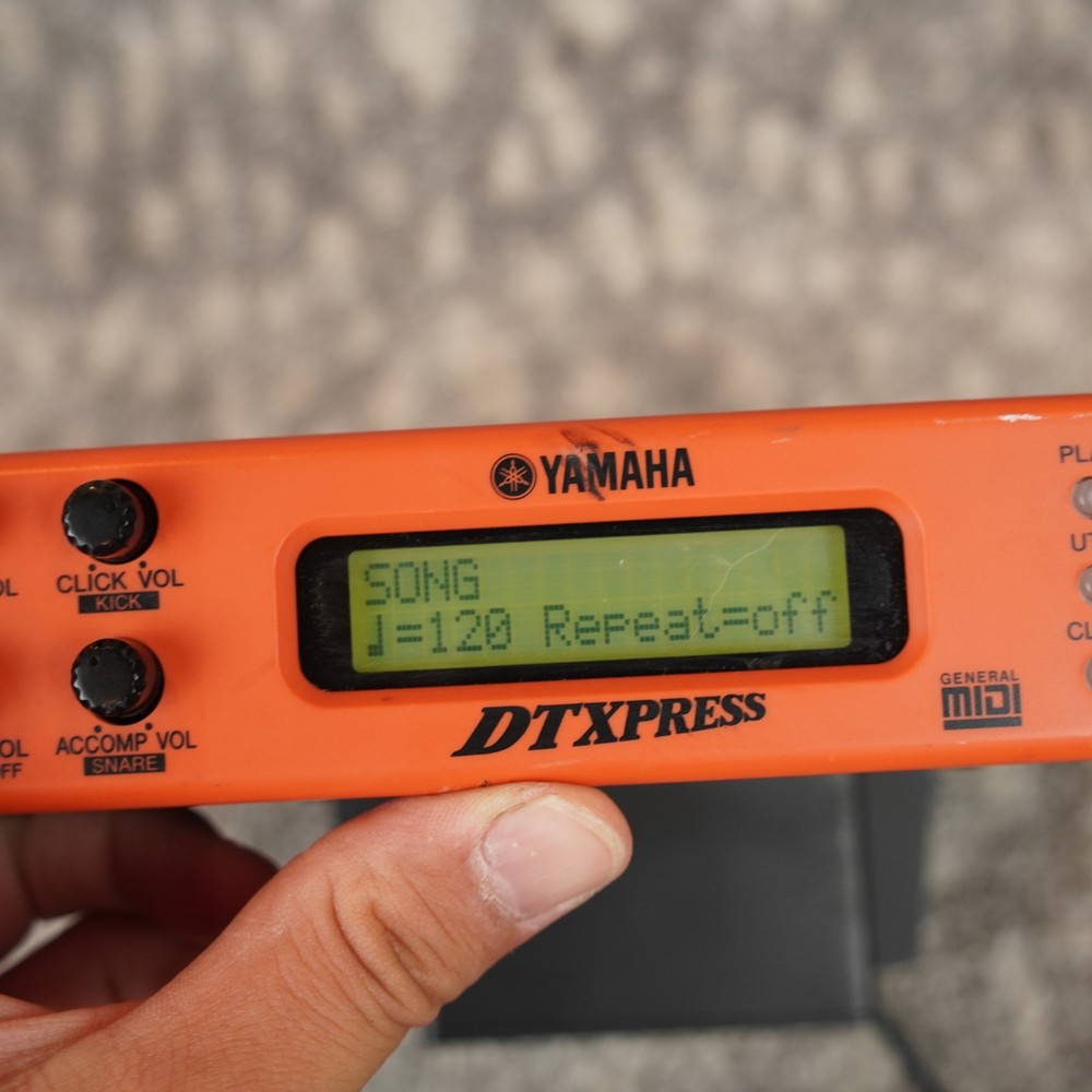 YAMAHA DTXPRESS Drum Trigger Module Electronic Drums w/ Mount & Power Supply