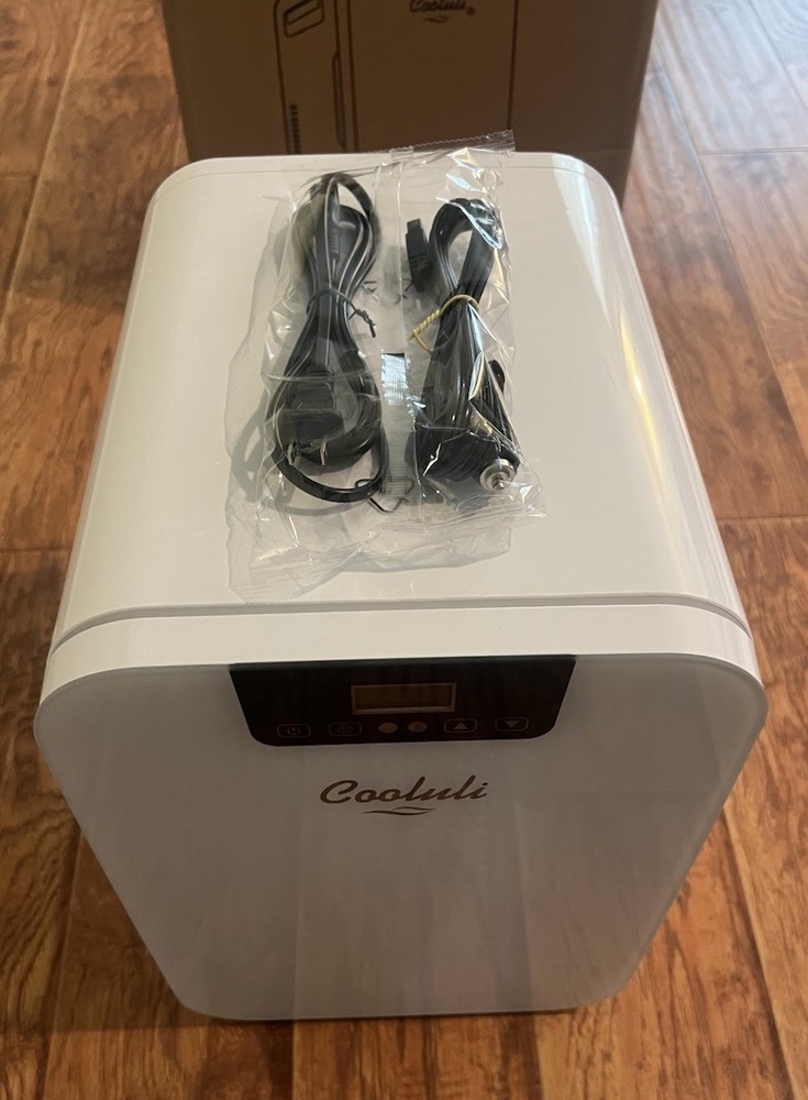 Cooluli Mini Fridge 20 Liter with Temperature Control White