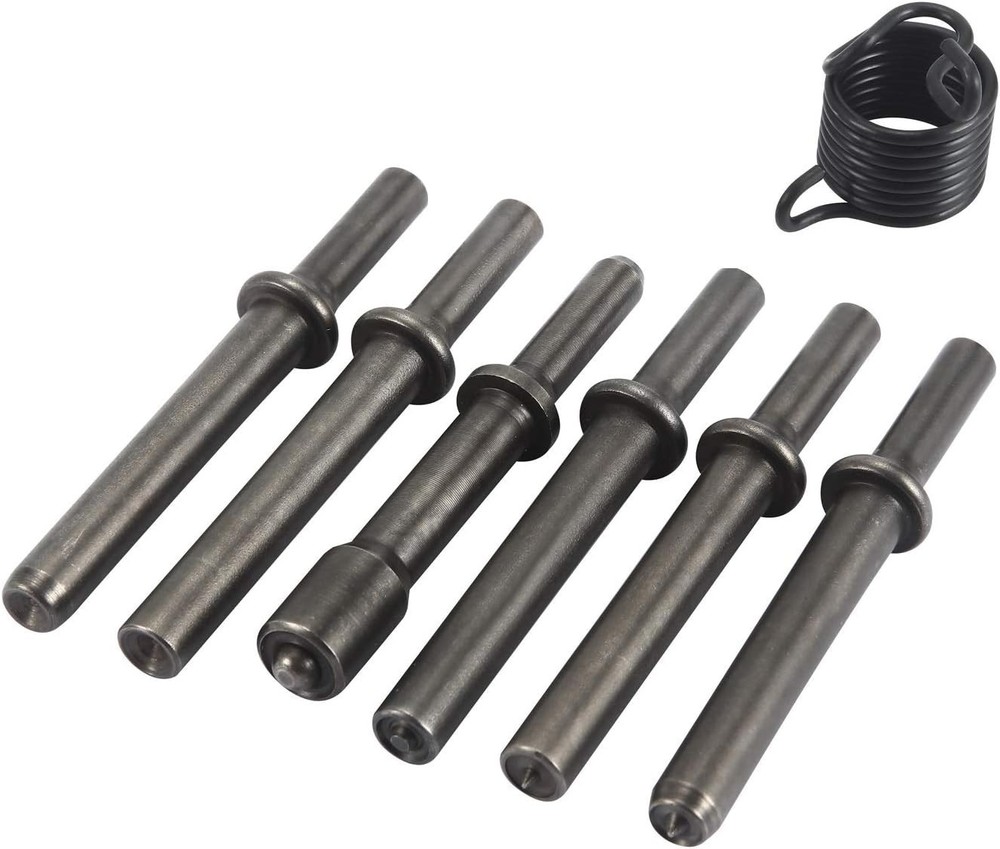 Efficient 7 Pcs Pneumatic Rivet Hammer Tool Kit - Versatile Metal Drilling
