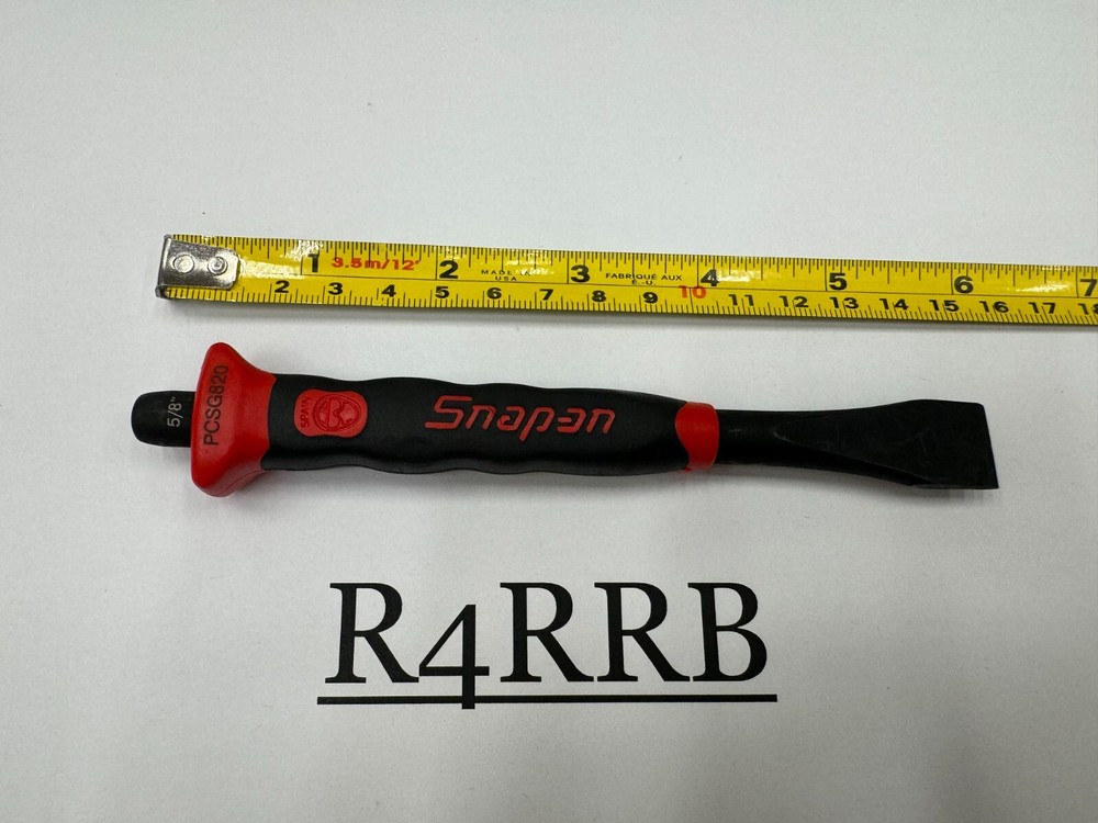 Snap-on Tools SPAIN NEW RED Soft Grip 5/8" Flat Edge Chisel PCSG820R