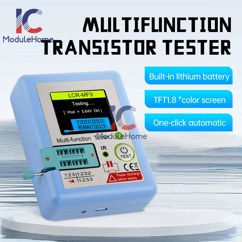 MF9 High Precision Transistor Tester Diode Triode NPN PNP MOSFET Rechargeable.