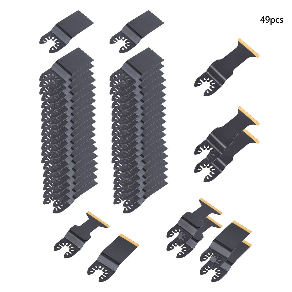 LABLT 4Type Universal Oscillating Tool Multitool Blades 49Pack for Metal Wood