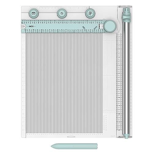 Scoring Board & Trimmer 30cm x 30cm | Craft Tool for Envelopes, 3D Boxes, Measur