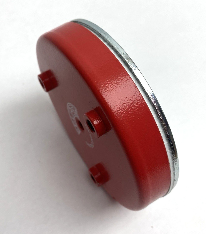 E897 C Eclipse Magnetics, Ferrite Shallow Pot Magnets With Hook And Holes