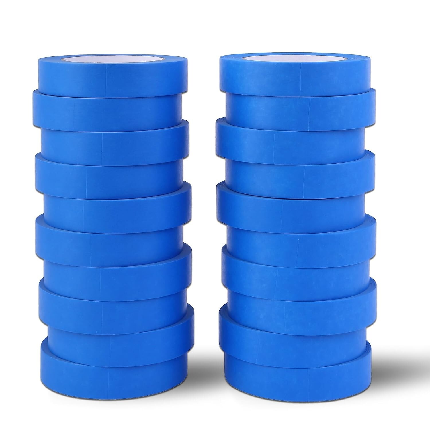 12 Rolls Blue Painters Masking Tape, 1 Inch x 60 Yards 5.5 Mil, Walls Painting