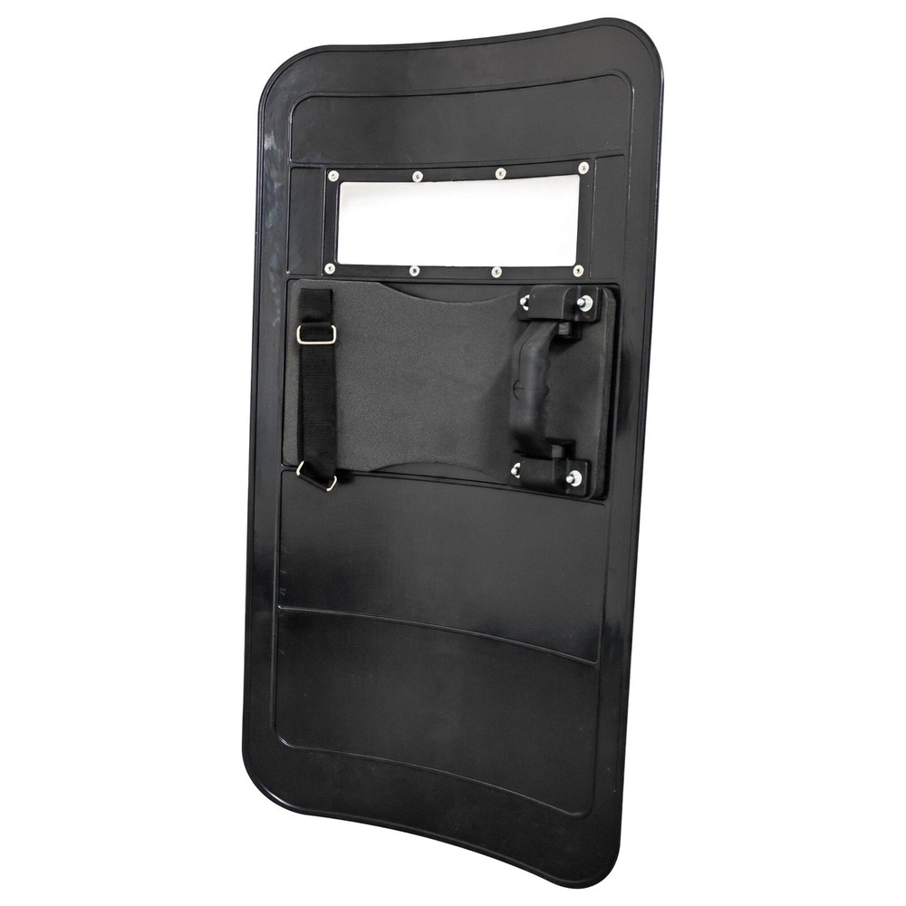 PC Black Anti-riot Shield Security Protection Self Guard Hand-Held Rectangle