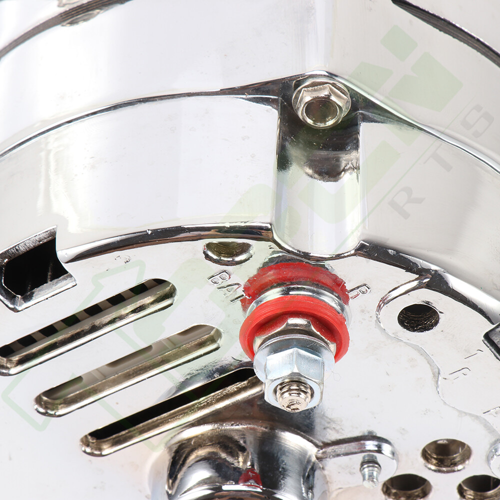 Alternator for 110Amp Chrome 1 Wire Self Exciting Street Rod GM 305 350 BBC SBC