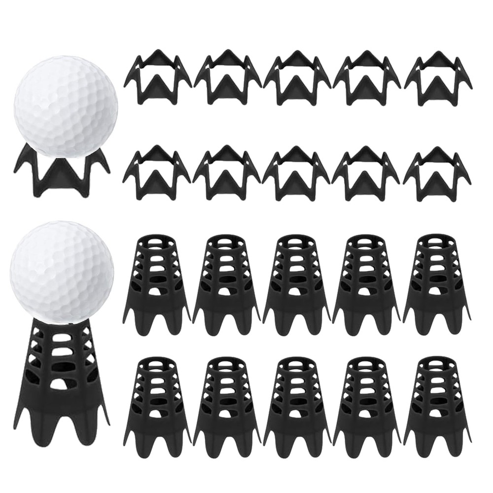 Golf Simulator Plastic Tees Set Indoor Outdoor Practice Training Golf Mat Tees