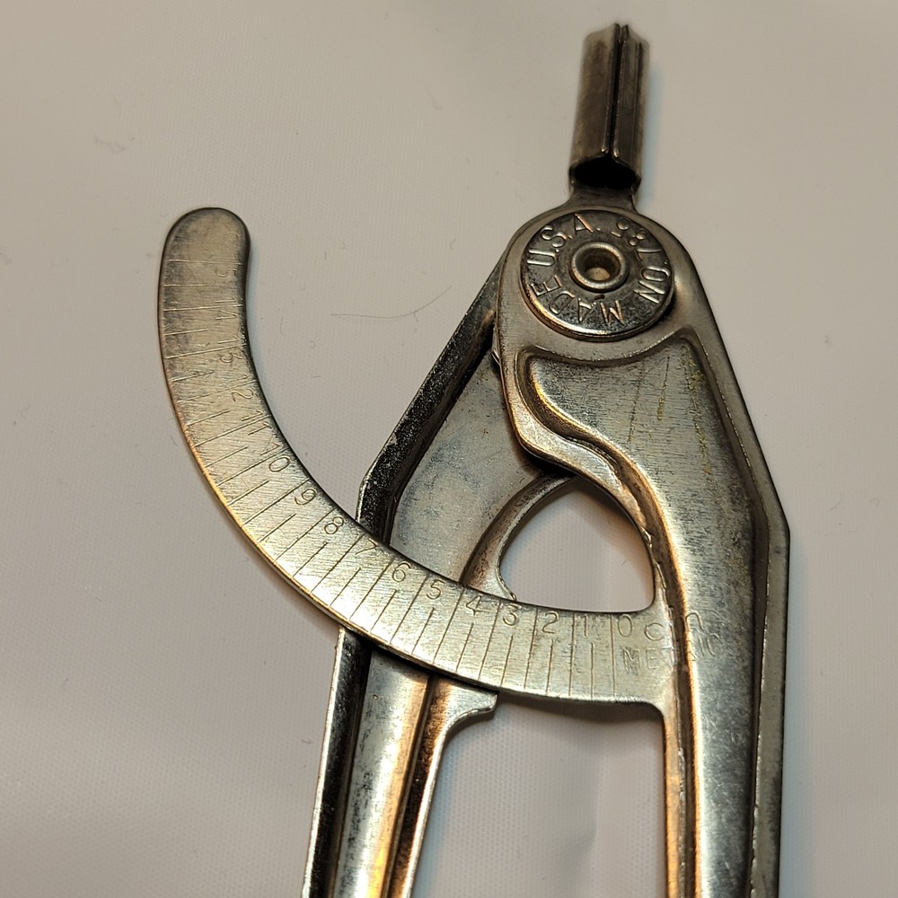 Vintage Metal Wing Divider Compass