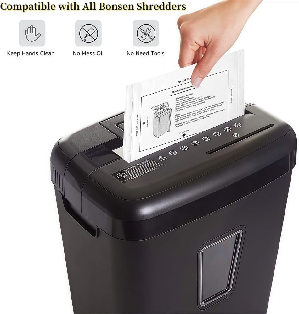 Convenient Shredder Lubricant Sheets - No Mess, Eco-Friendly Solution, 6 Pack