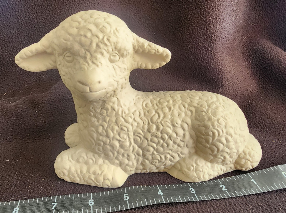 Ready to Paint Ceramic Bisque Medium Lamb
