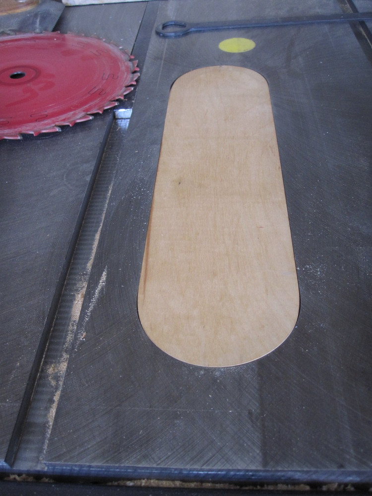 Table Saw Zero Clearance Insert - wood