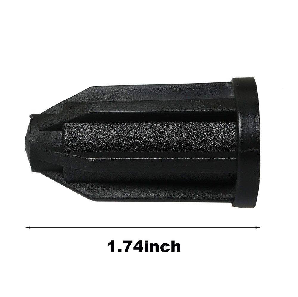 heyous 8PCS Plastic Caster Socket Sleeve Round Inserts, 7/16" Inside black