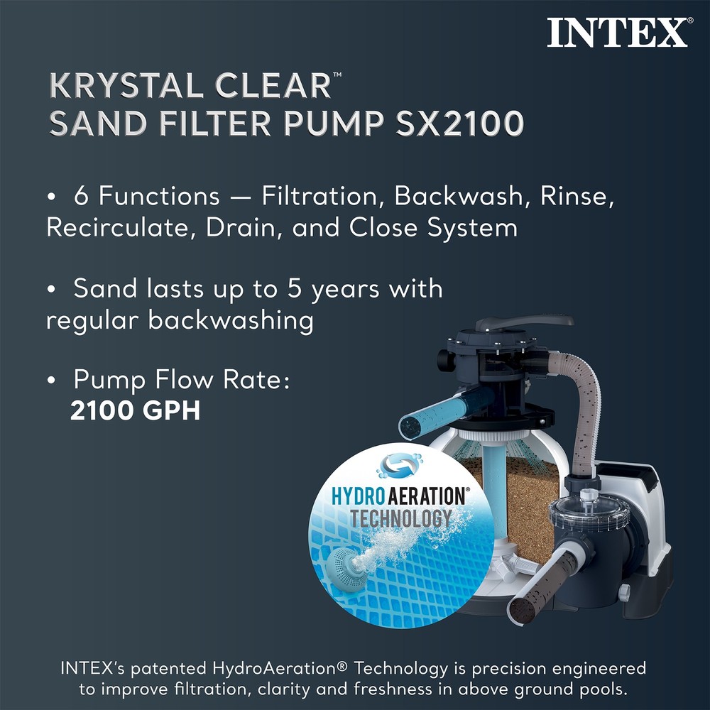 Intex 24' x 12' x 52" Rectangular Ultra XTR Frame Pool w/ Sand Filter (Used)