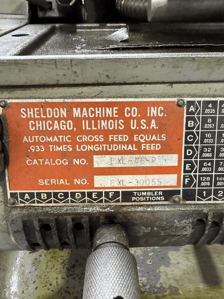 SHELDON MANUAL LATHE