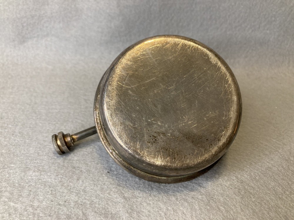 Vintage Silver Plate Chafing Dish Alcohol Burner with Wick 2.75”H & Base 2.85” D