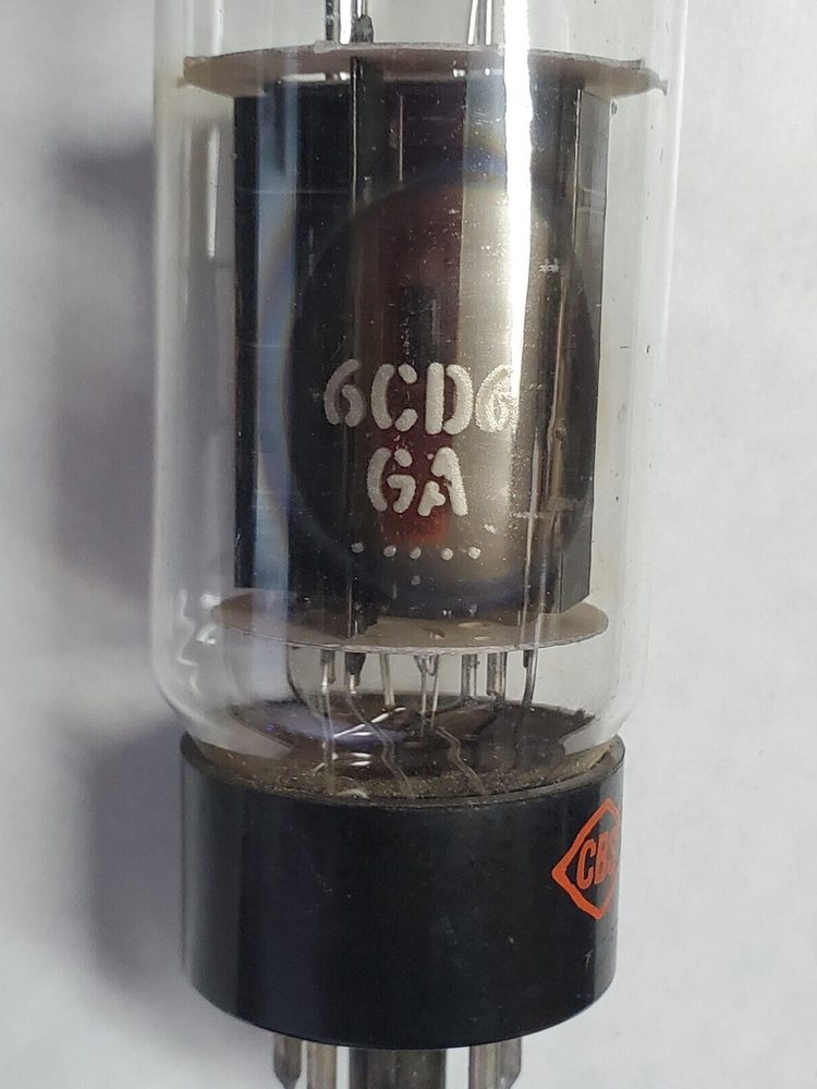 CBS 6CD6 beam power tube, marked OK