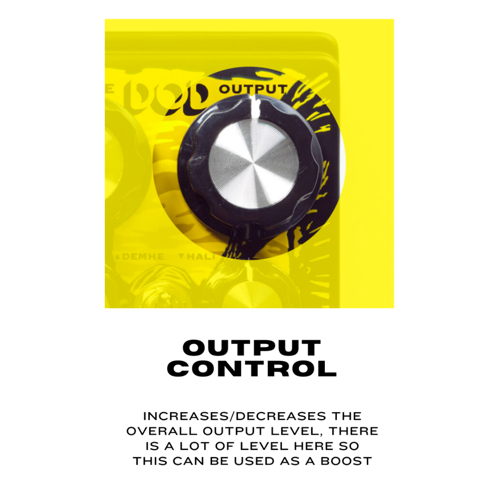 DigiTech DOD Carcosa Analog Fuzz Guitar Effects Pedal W/ Two Patch Cables