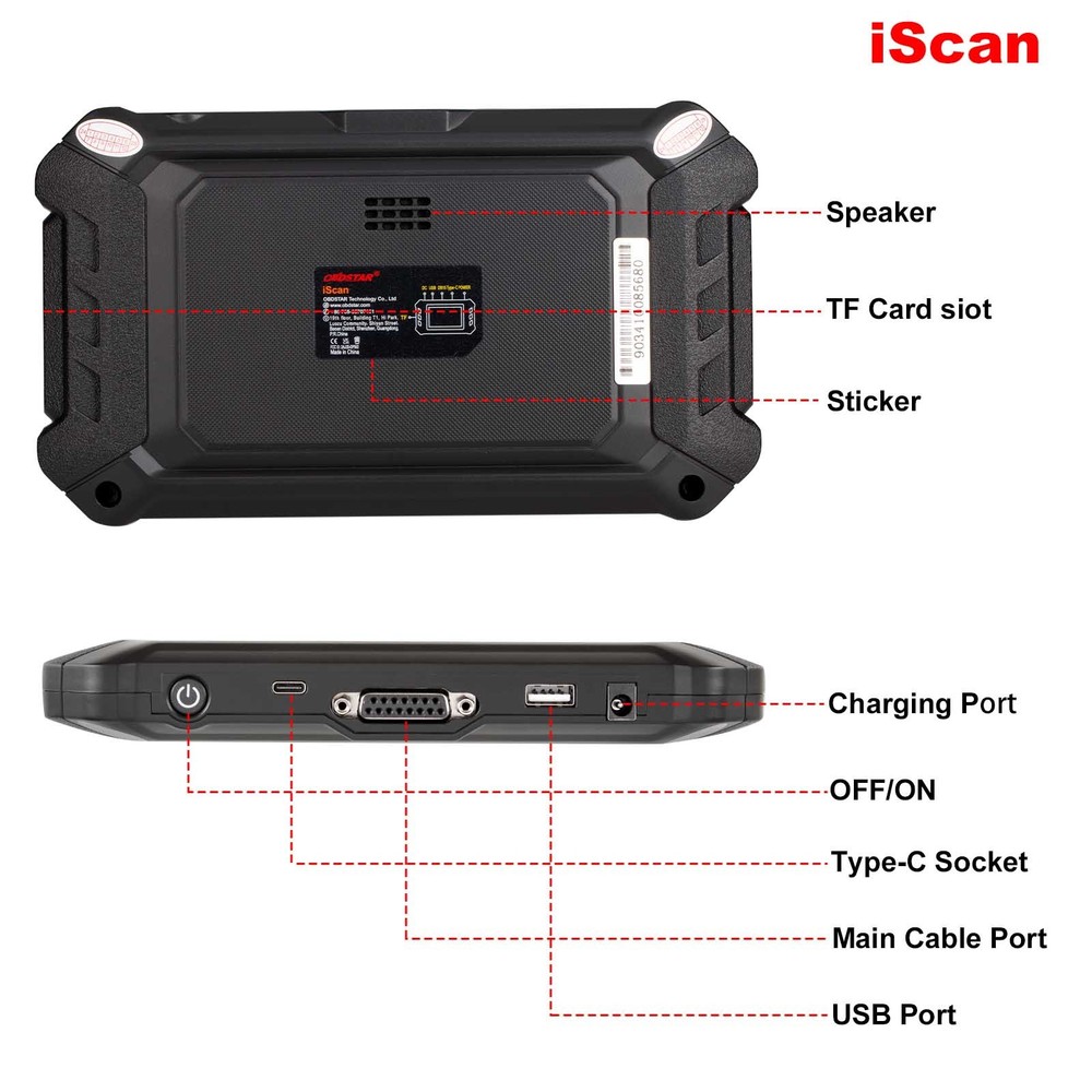 OBDSTAR iScan for Guzzi Motorcycle Diagnostic Scan Tool Coding Multi-Language