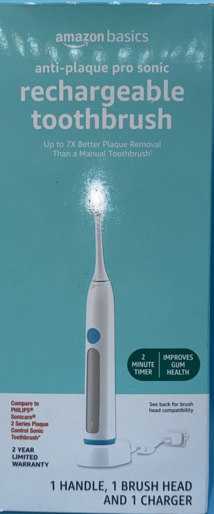 Amazon Basics Rechargeable Toothbrush