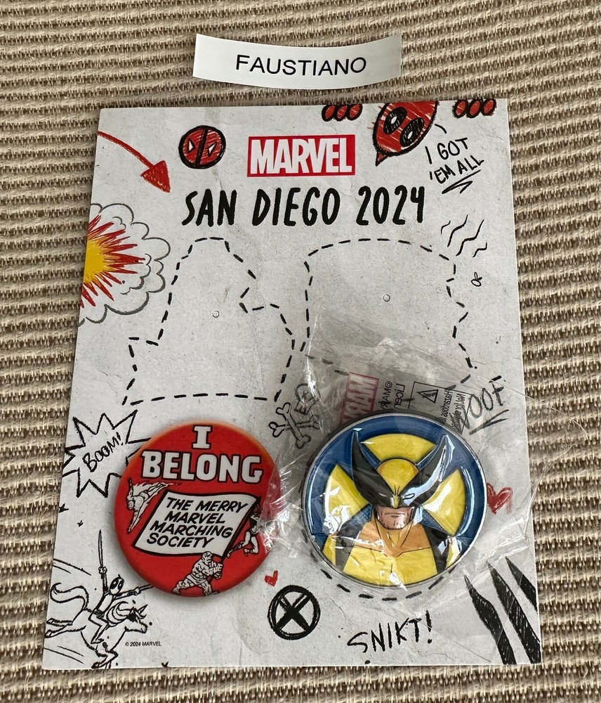 SDCC Comic Con 2024 Exclusive Marvel Wolverine Pin!
