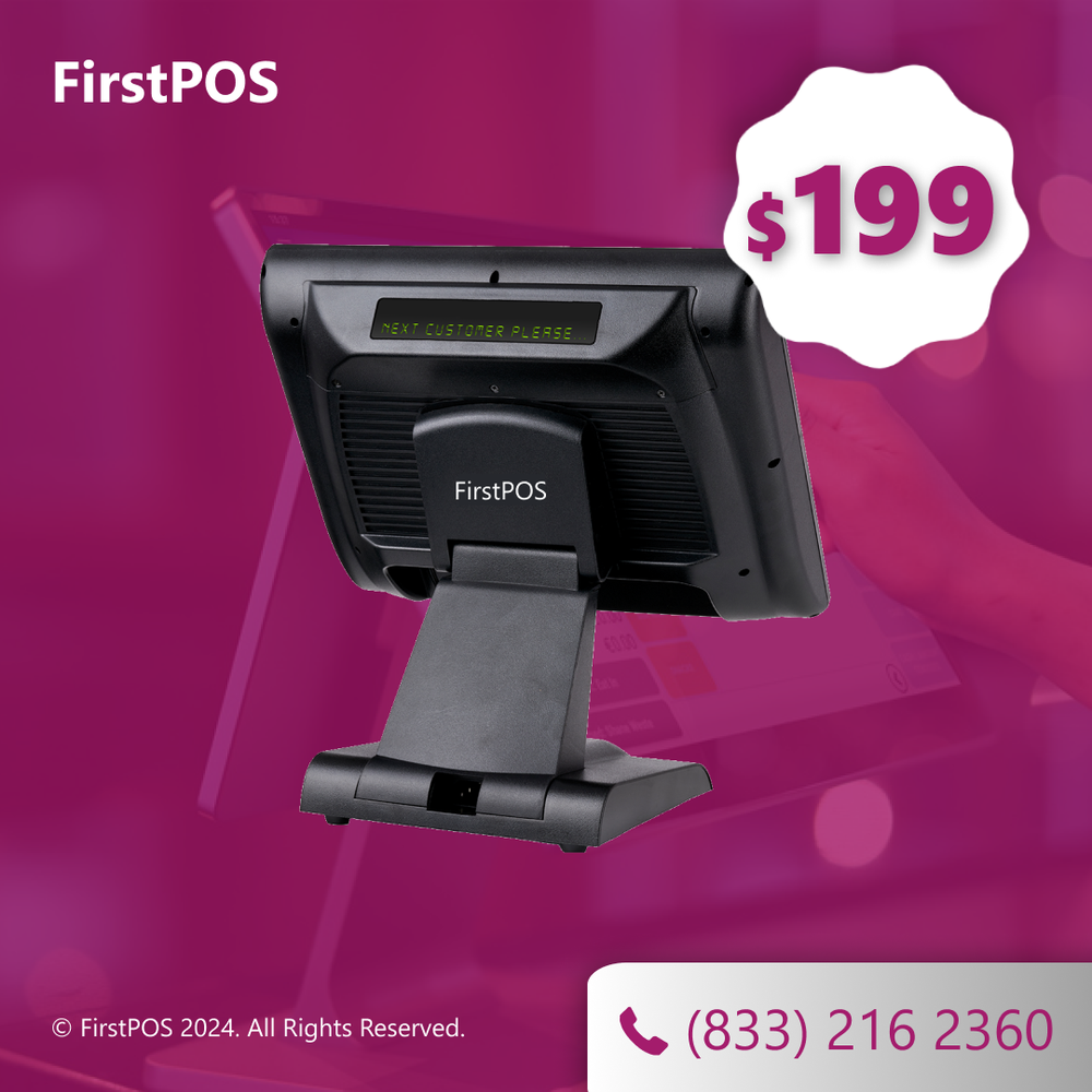 15in Touch Screen POS Cash Register Till System