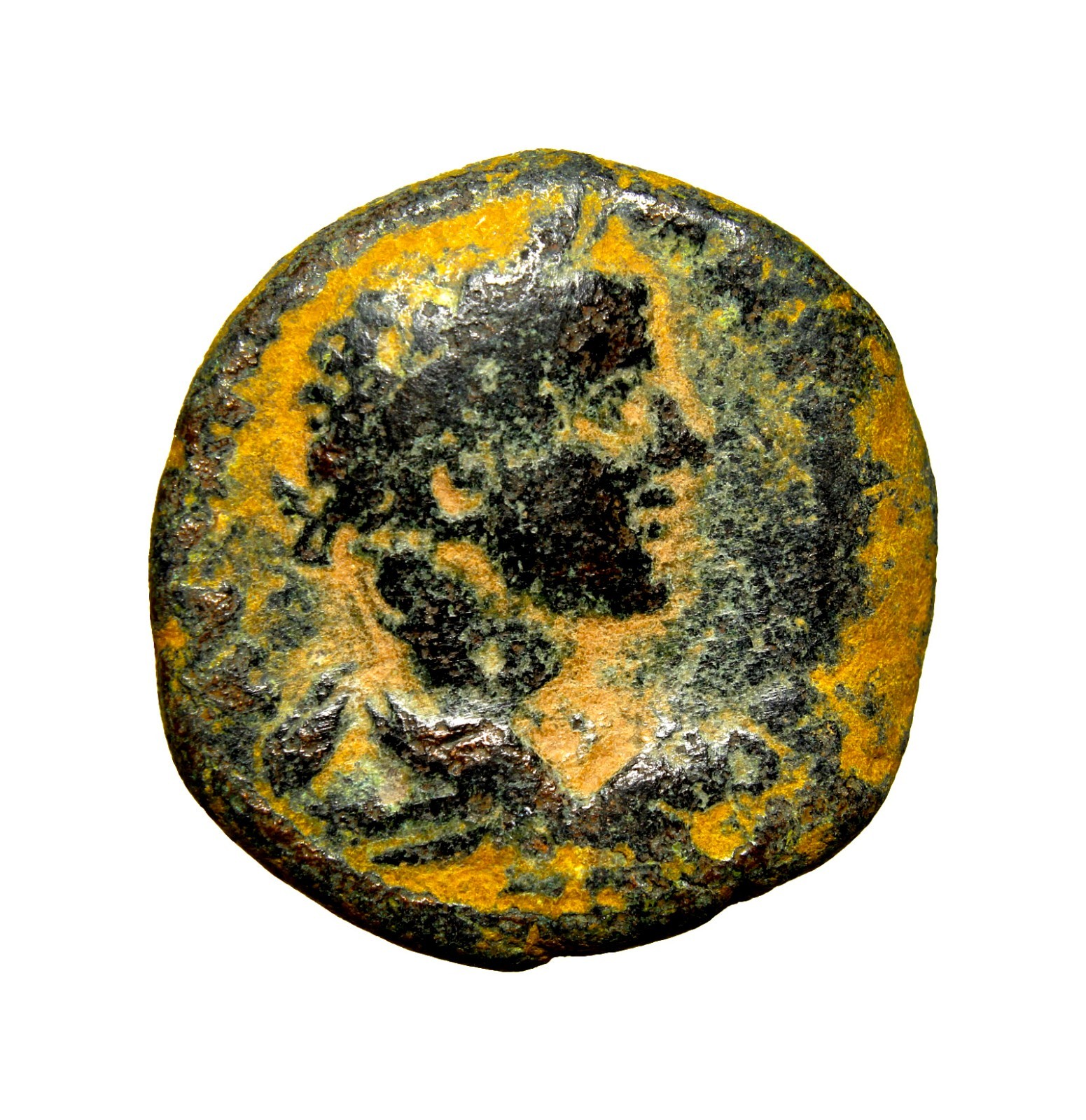 Certified Authentic Ancient JUDAEA, Neapolis. Elagabalus AD 218-222 Mount Temple