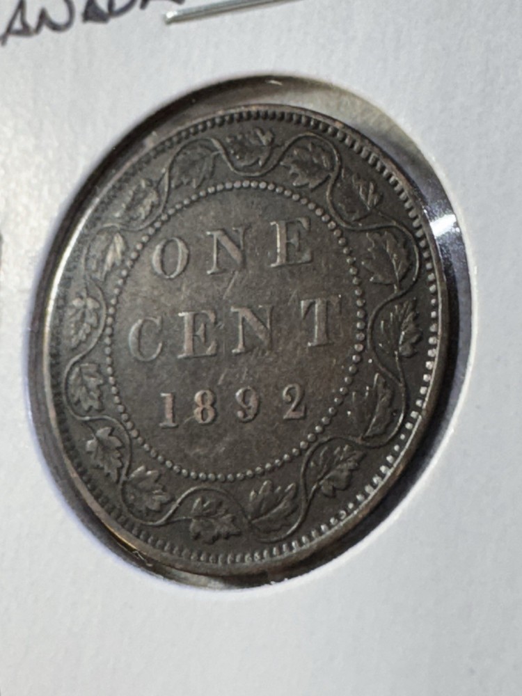 1892 Canada Large Cent Bronze Coin