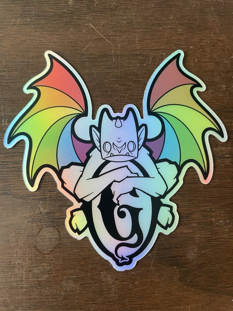 Gideon's Bakehouse Metallic Pride Gargoyle Sticker