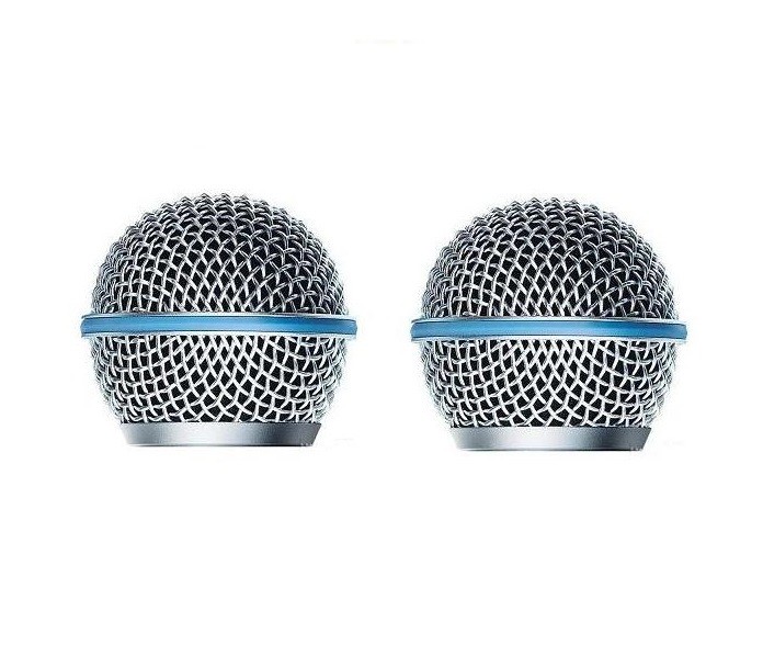 2 Pack Microphone Grille Windscreen Cover for shure Beta 58 Grill Replacement